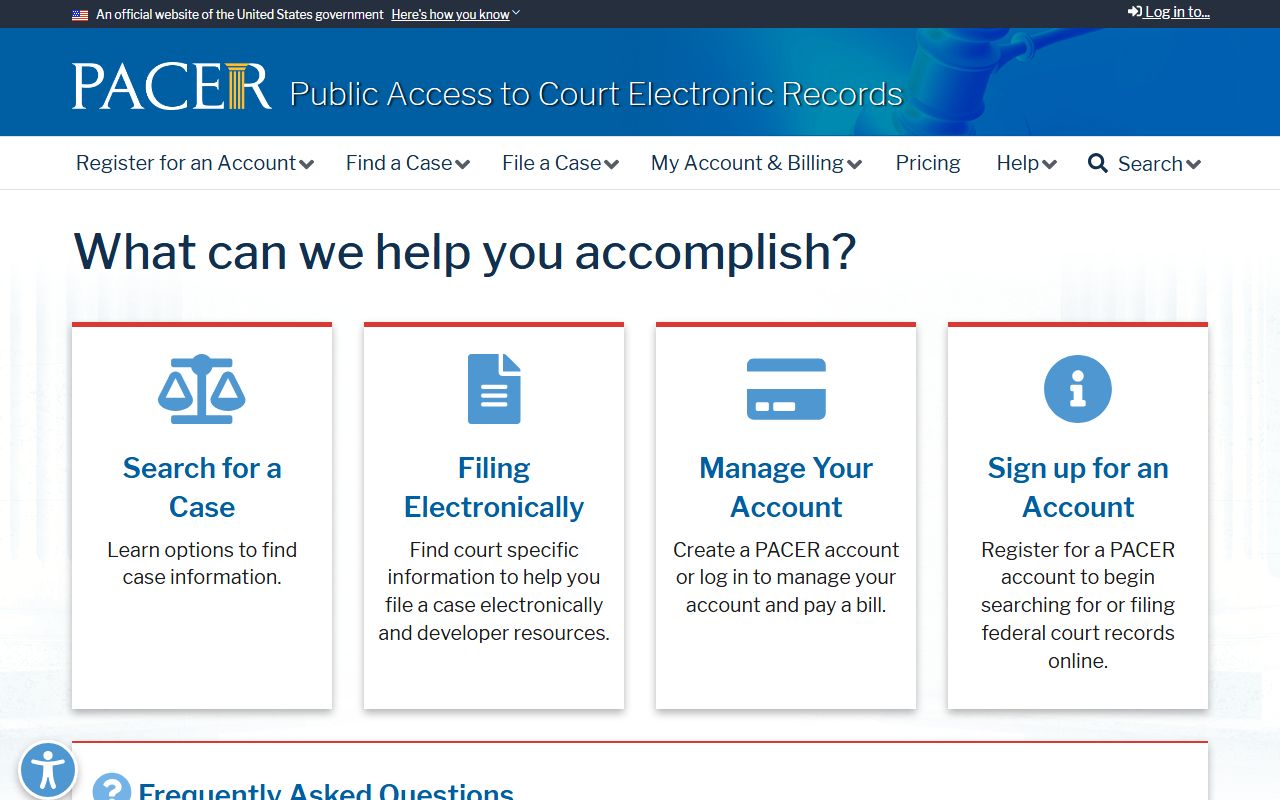 Boise County traffic court records PACER federal access contrast source